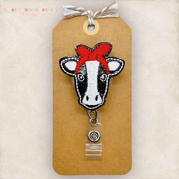 Cow Badge Topper