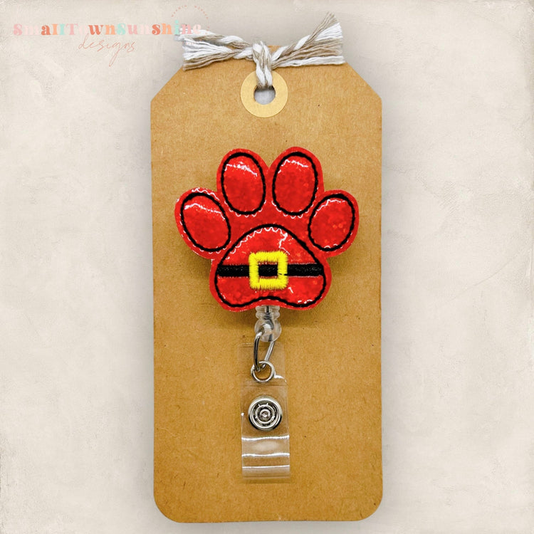 Santa Paw Badge Topper
