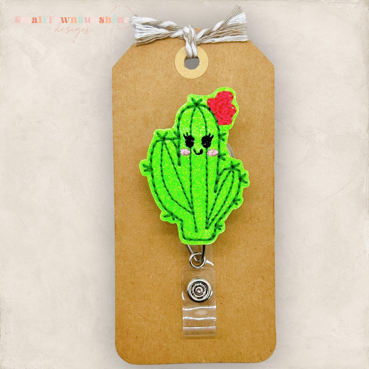 Pretty Cactus Badge Topper