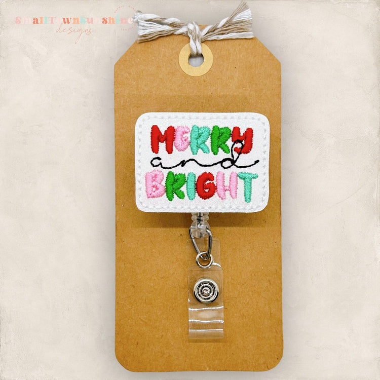 Merry and Bright Badge Topper