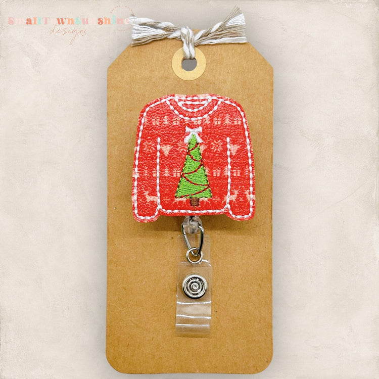 Ugly Christmas Sweater Badge Topper