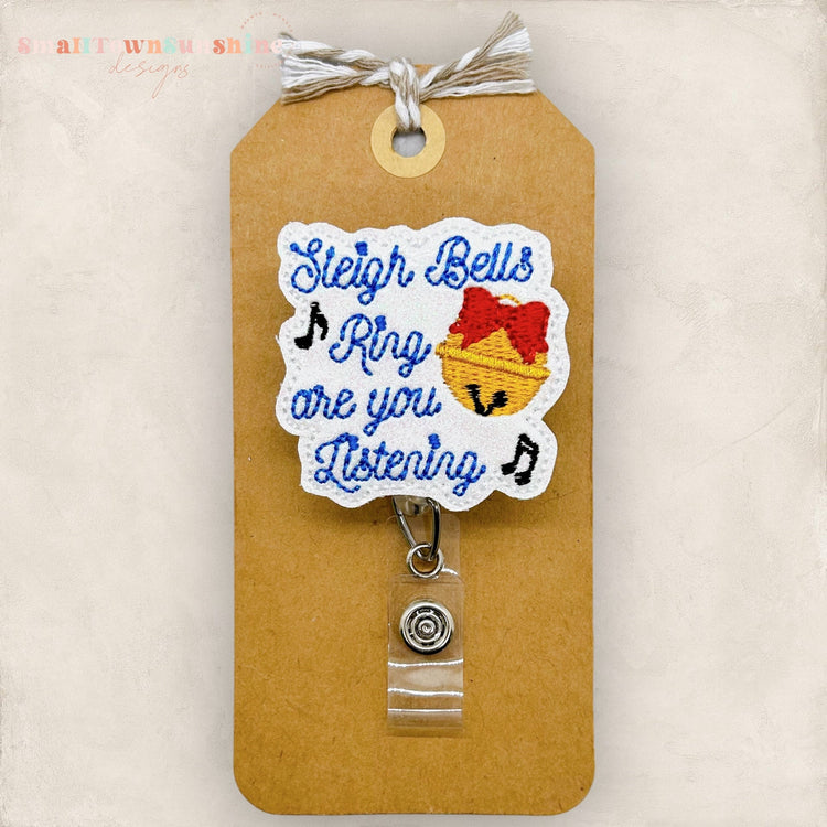 Sleigh Bells Badge Topper