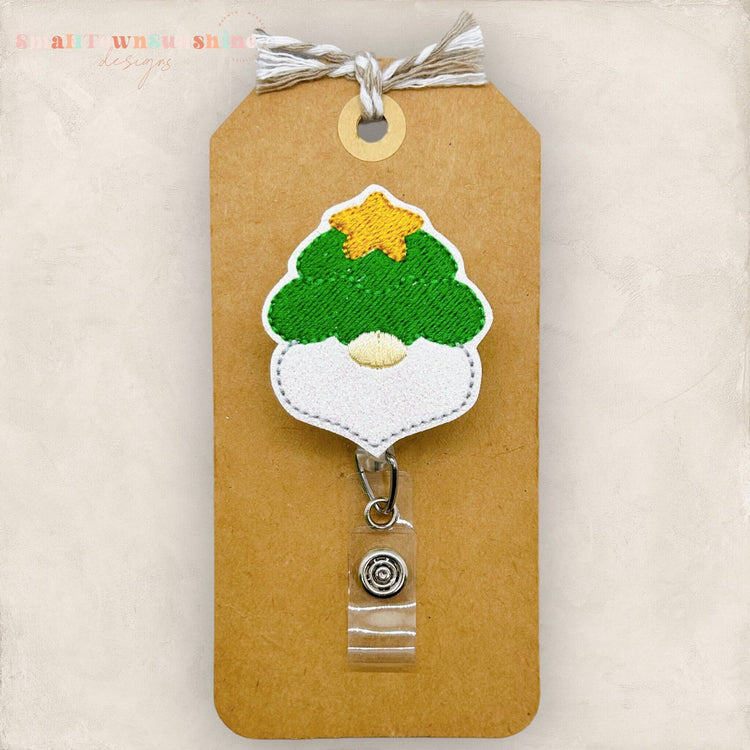 Gnome Tree Hat Badge Topper