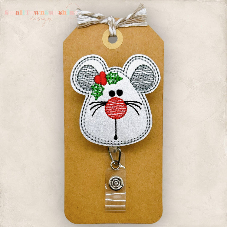 Vintage Mouse Badge Topper