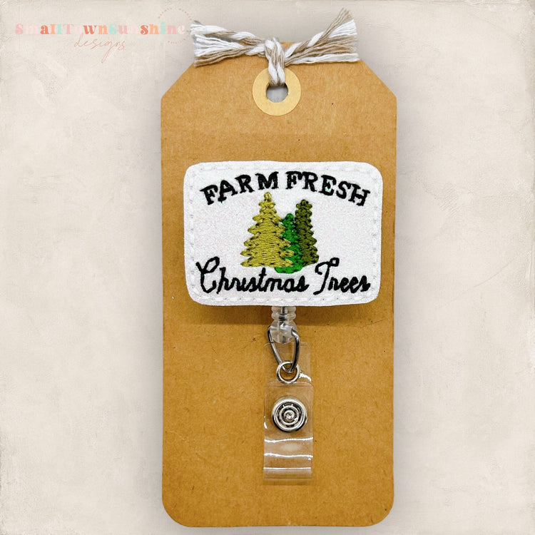Farm Fresh Christmas Trees Badge Topper