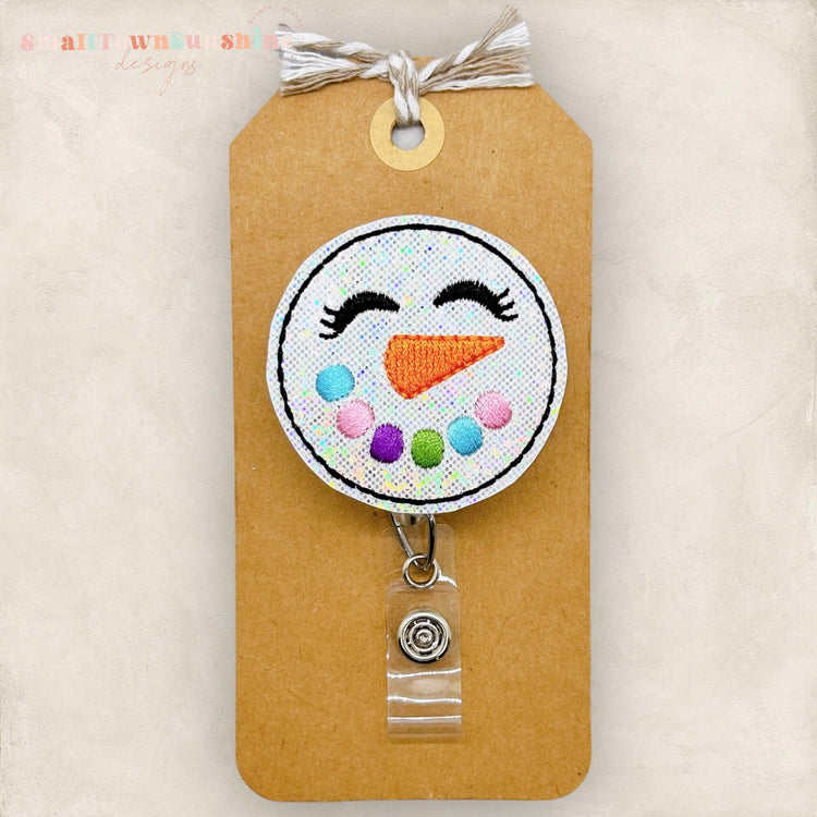 Snow Girl Face Badge Topper
