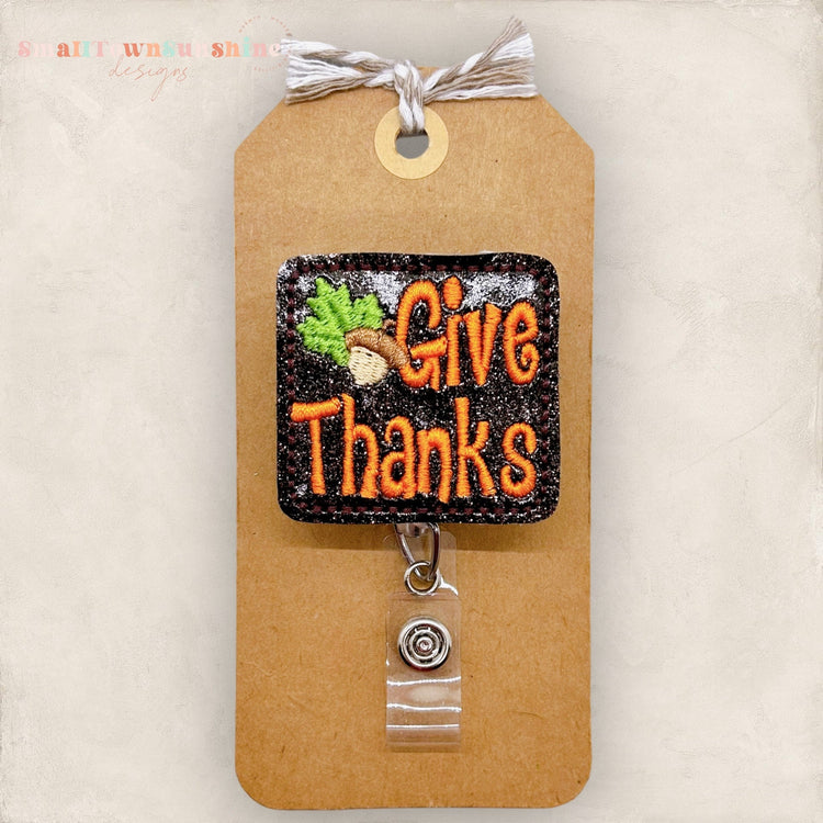 Give Thanks Badge Topper
