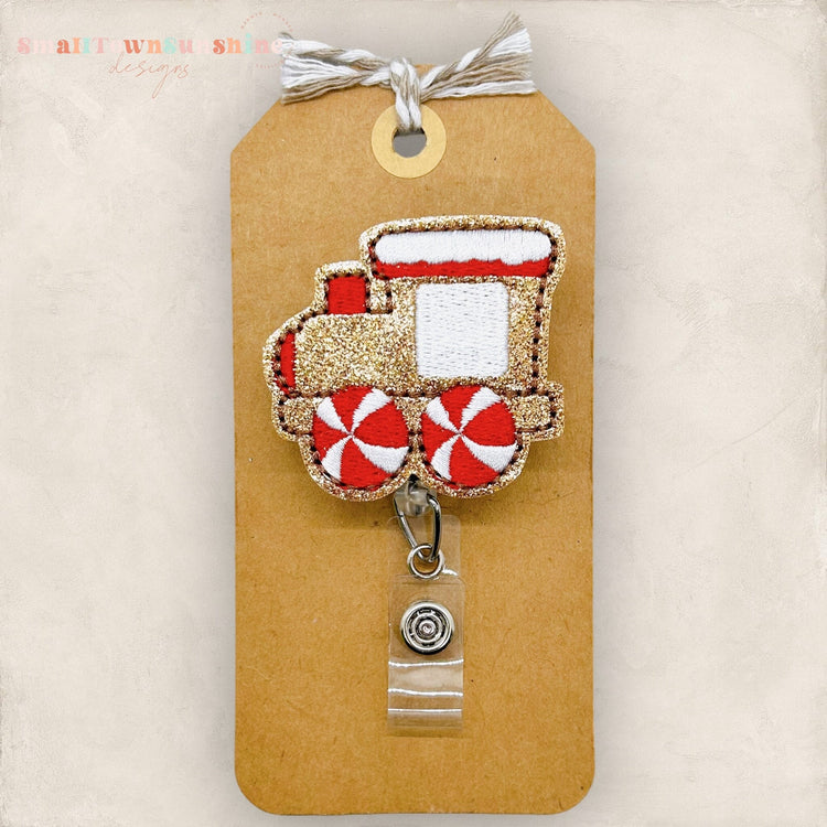 Gingerbread Train Badge Topper