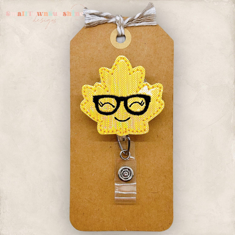 Nerdy Leaf Badge Topper