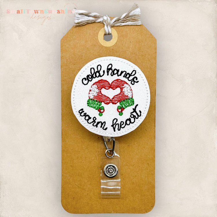 Cold Hands Warm Heart Badge Topper