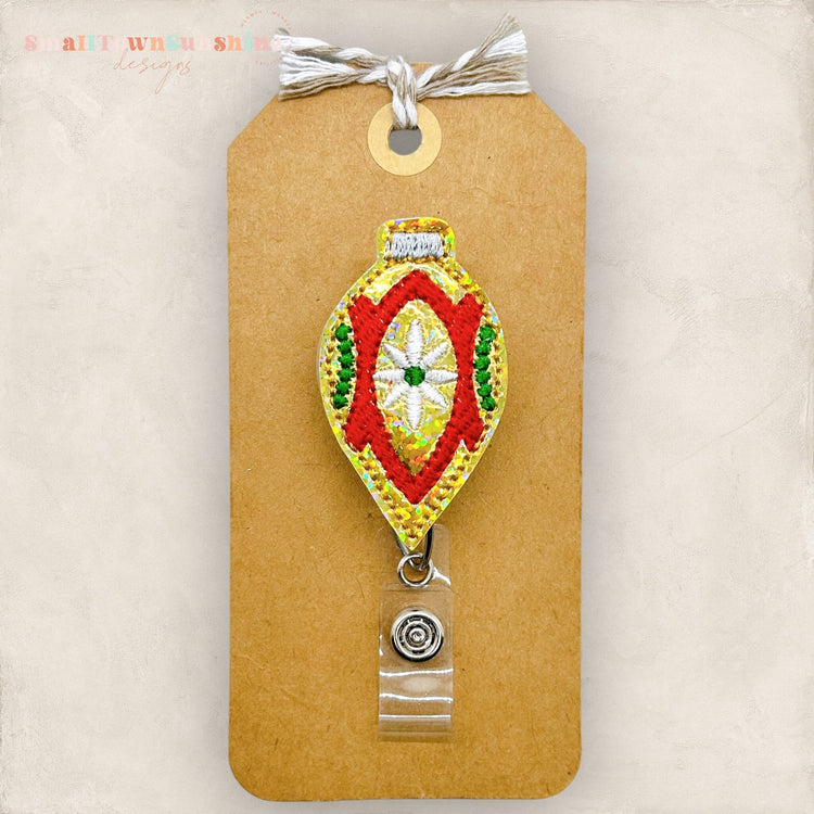 Gold Vintage Ornament Badge Topper