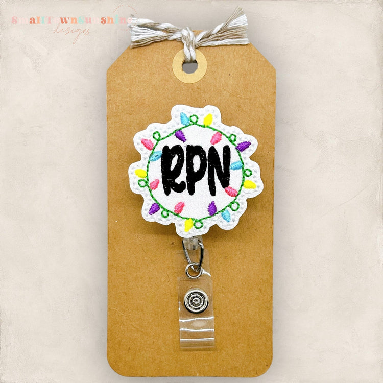 RPN Christmas Lights Badge Topper
