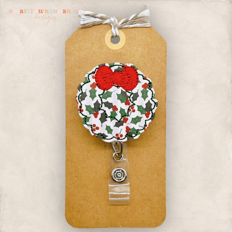 Christmas Wreath Badge Topper