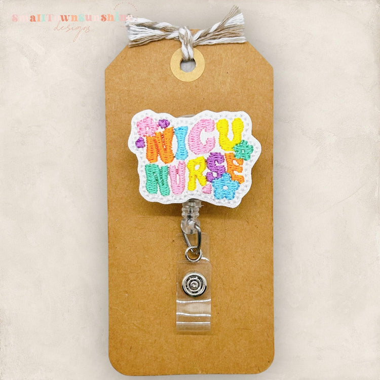 Retro NICU Nurse Badge Topper