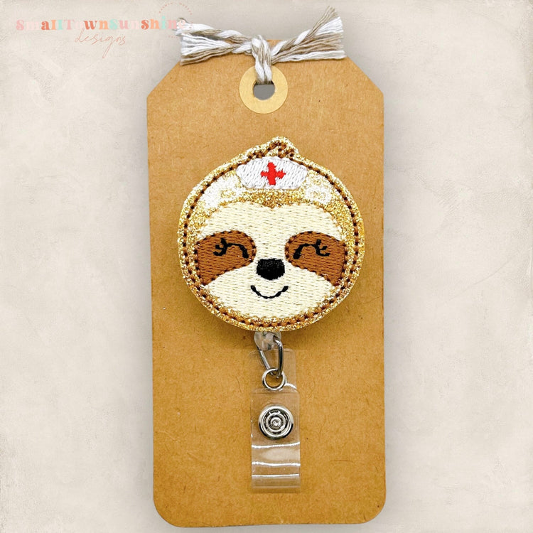 Sloth Nurse Badge Topper