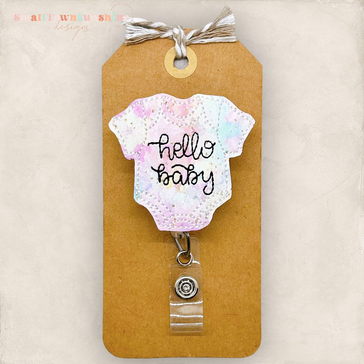 Hello Baby Badge Topper