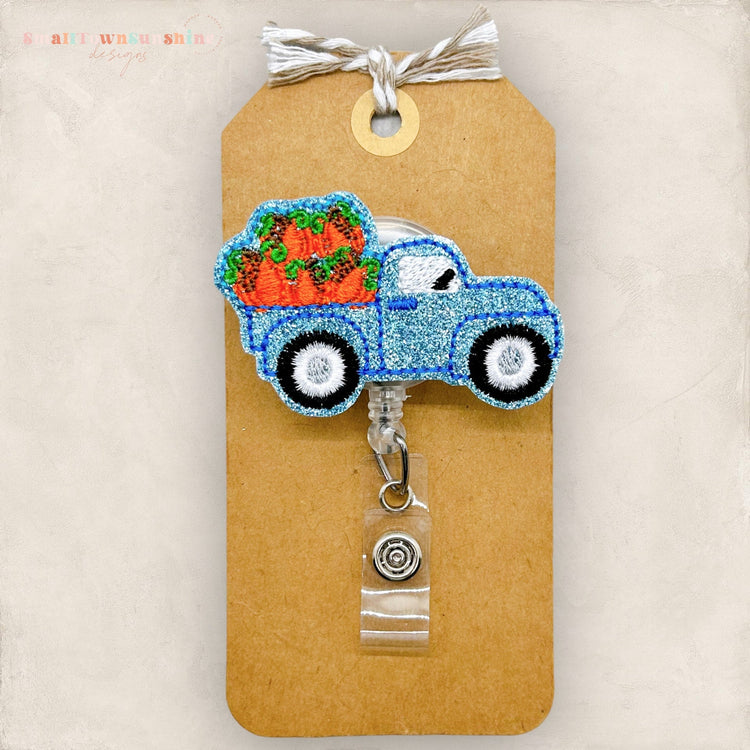 Pumpkin Truck Badge Topper