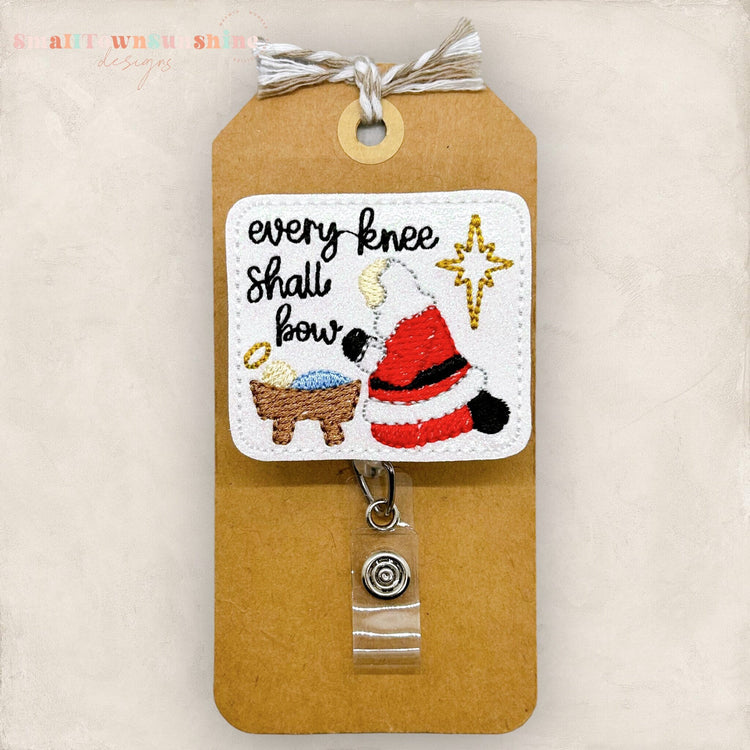 Every Knee Shall Bow Badge Topper