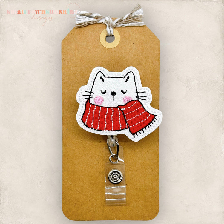 Winter Cat Badge Topper