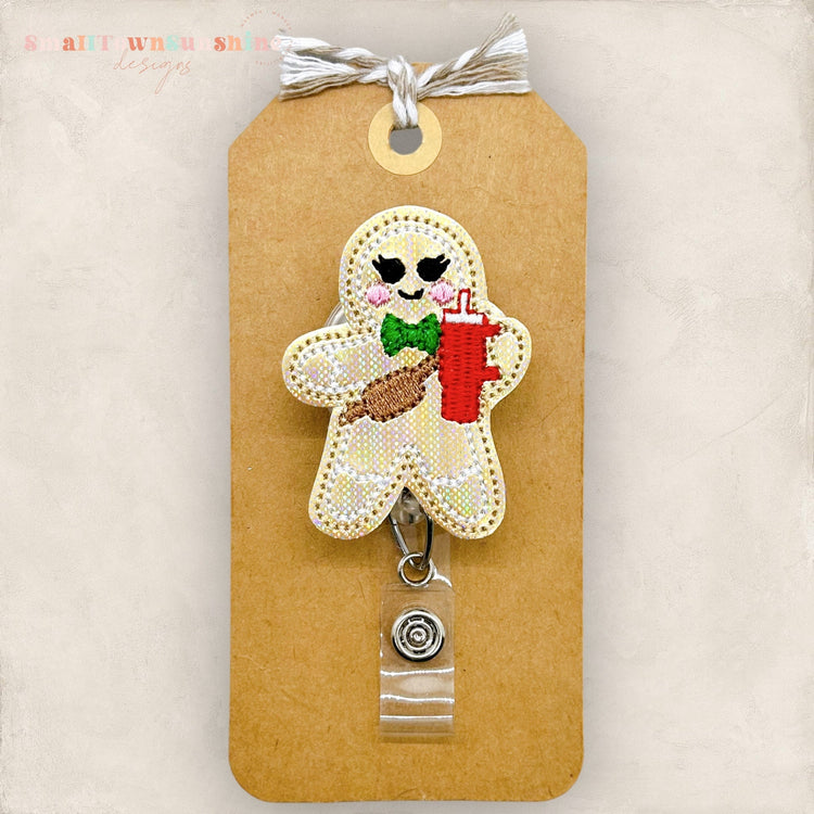 Gingerbread Man Badge Topper