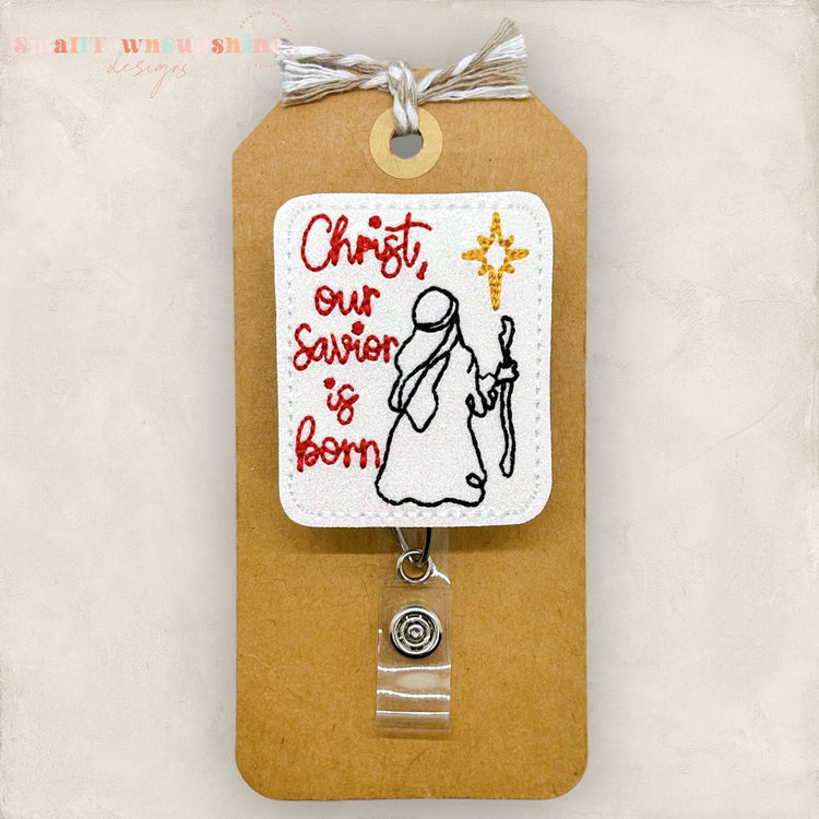 Christ our Savior is Born Badge Topper