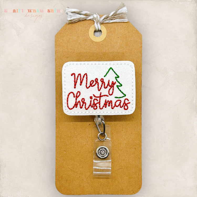 Merry Christmas Badge Topper
