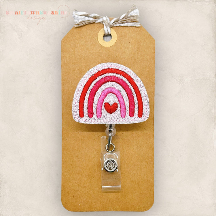 Valentine Rainbow Badge Topper