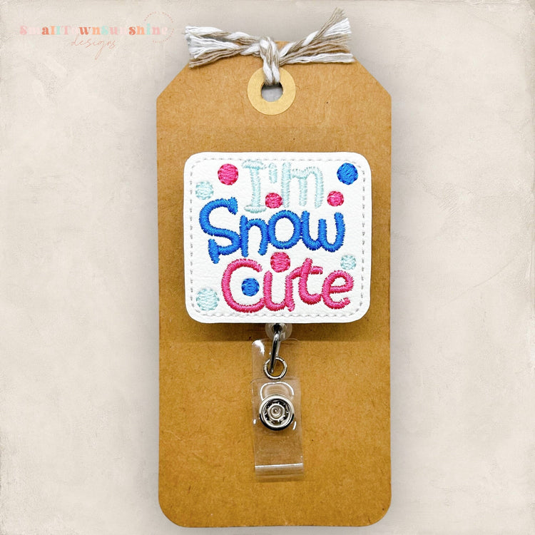 Iβm Snow Cute Badge Topper