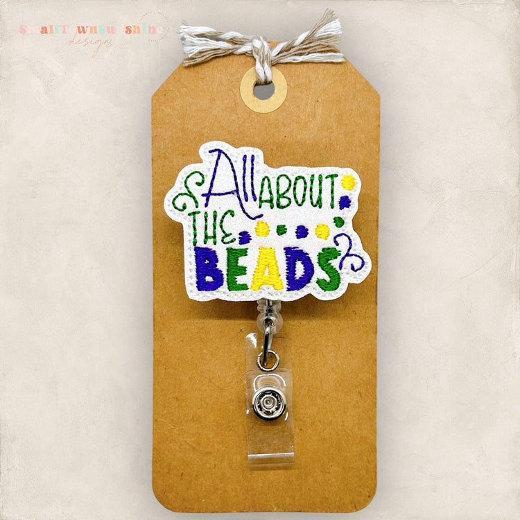 All About the Beads Badge Topper