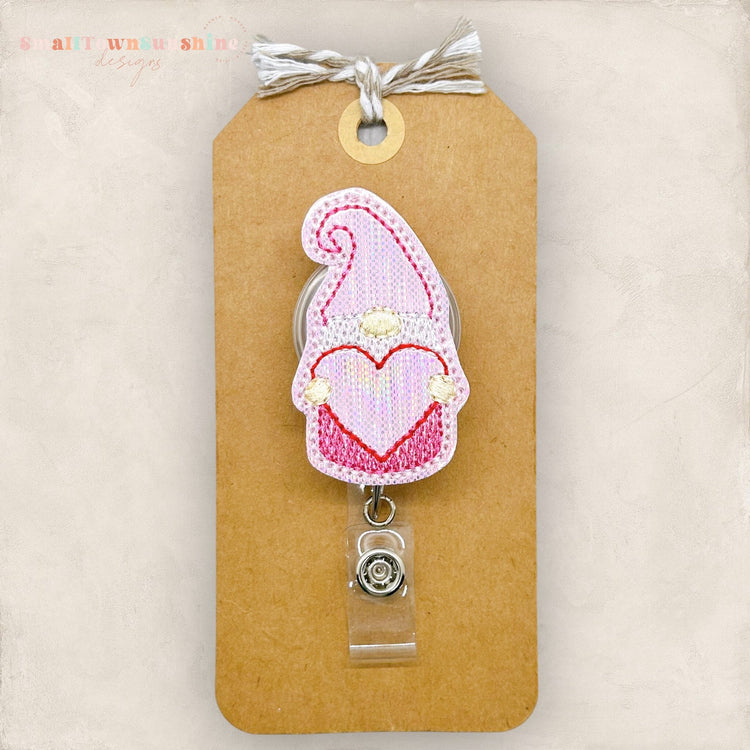Valentine Gnome Badge Topper
