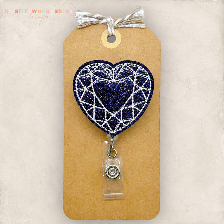 Diamond Heart Badge Topper