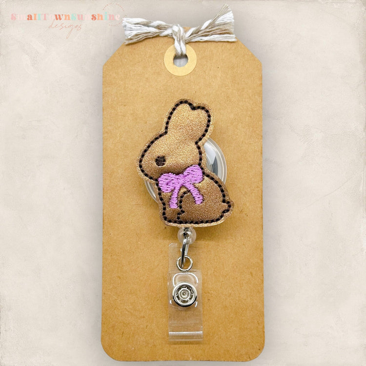 Chocolate Bunny Badge Topper