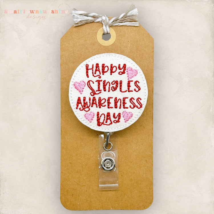 Happy Singles Awareness Day Badge Topper