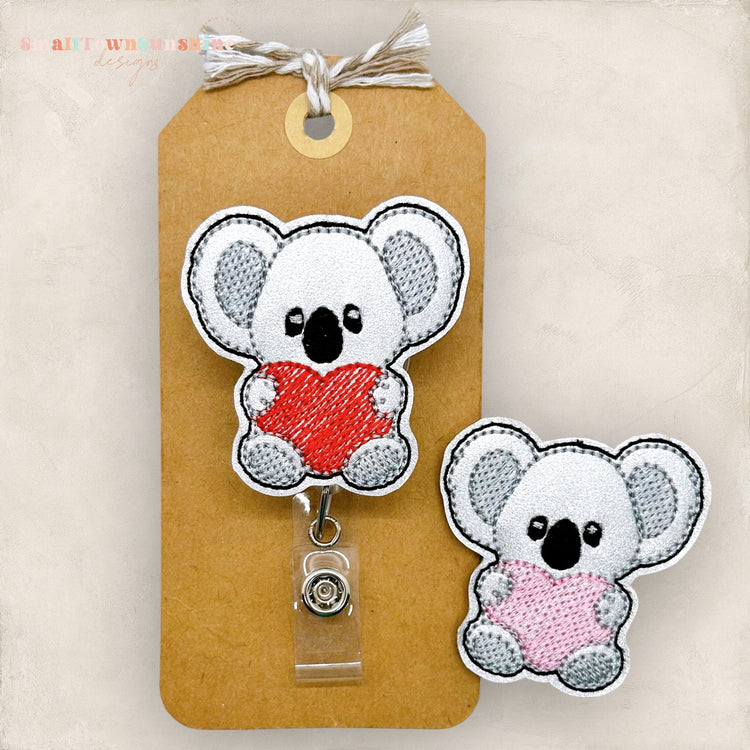 Valentine Koala Badge Topper