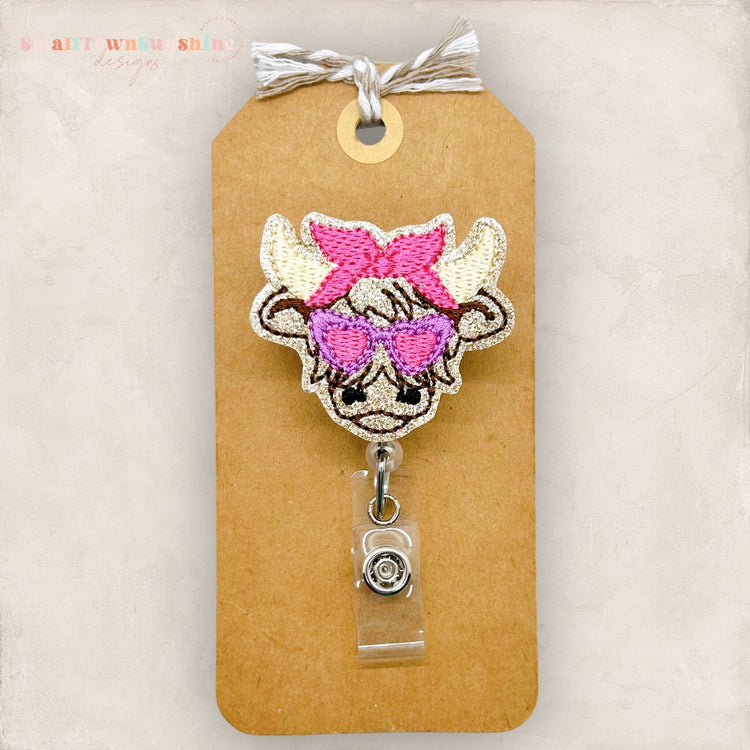 Highland Cow Badge Topper