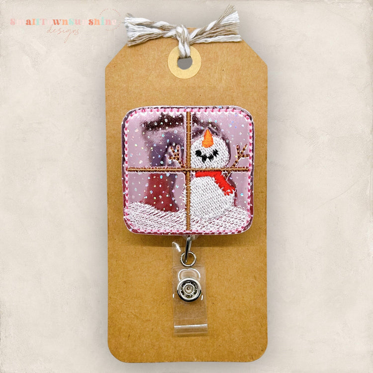 Snowman Window Badge Topper