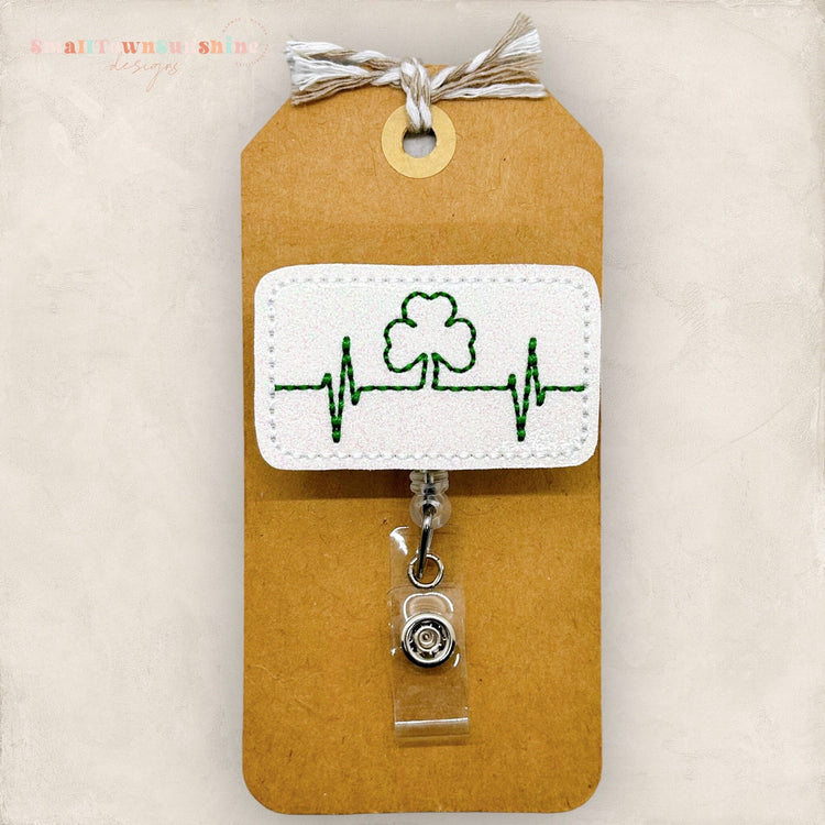 Shamrock EKG Badge Topper