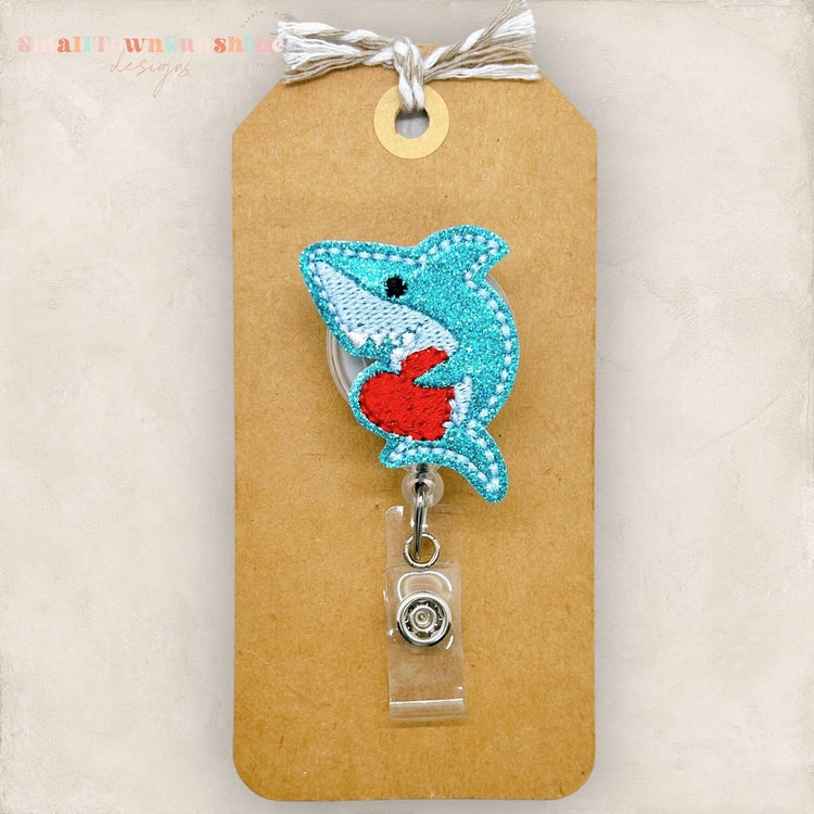 Valentine Shark Badge Topper