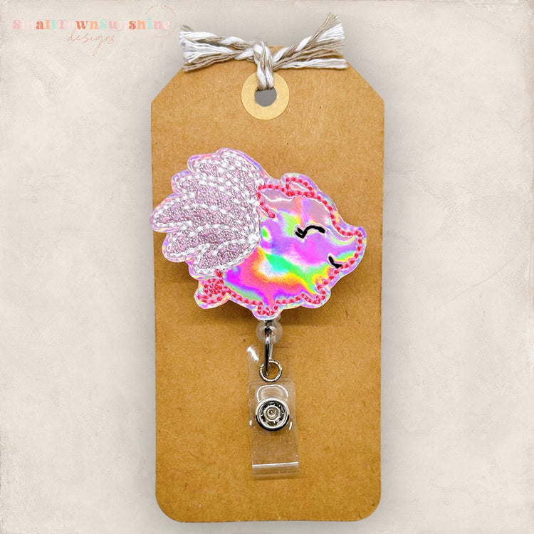 Flying Pig Badge Topper