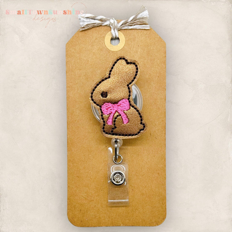 Chocolate Bunny Badge Topper