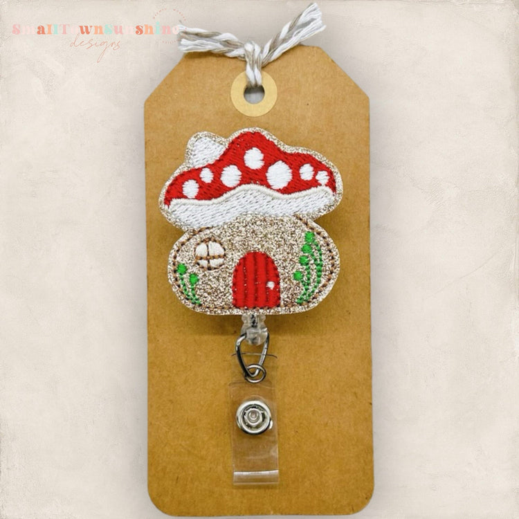 Fairy Garden Mushroom Badge Topper