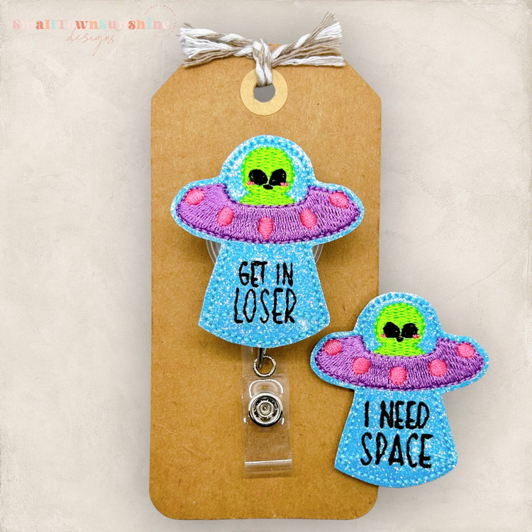 Funny Alien Badge Topper