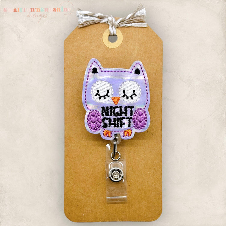 Night Shift Owl Badge Topper