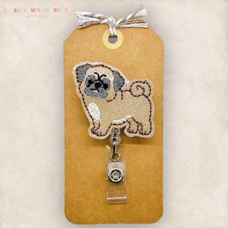 Pug Badge Topper
