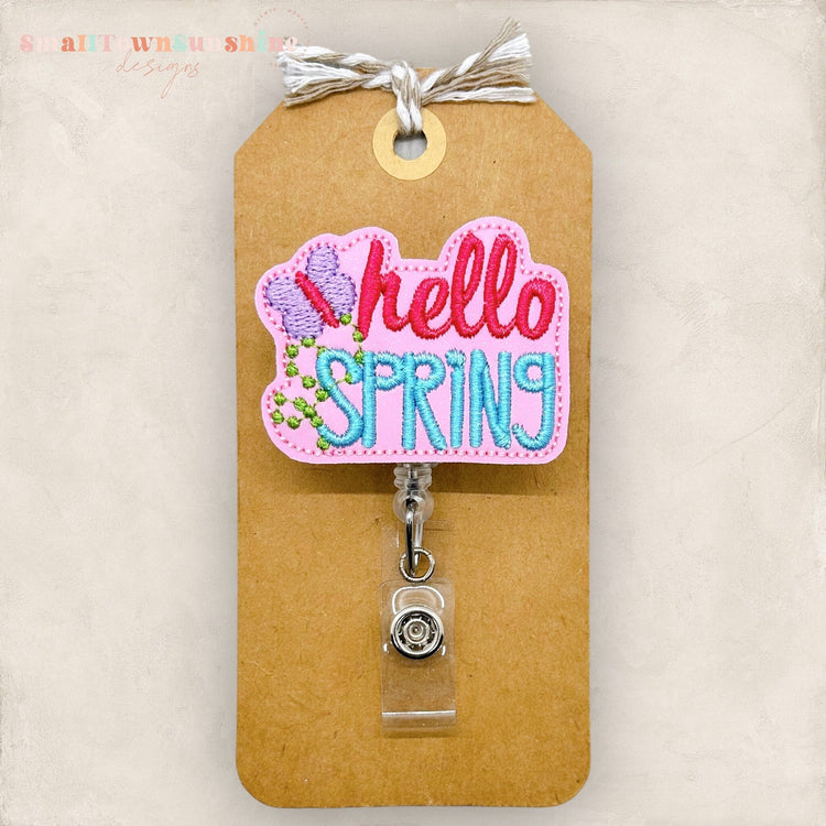 Hello Spring Badge Topper