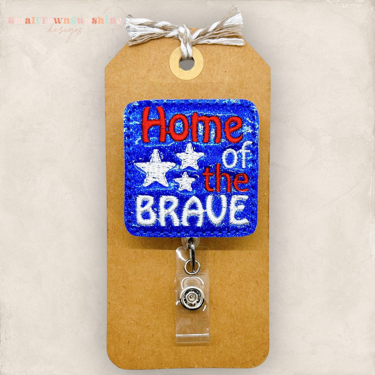 Home of the Brave Badge Topper