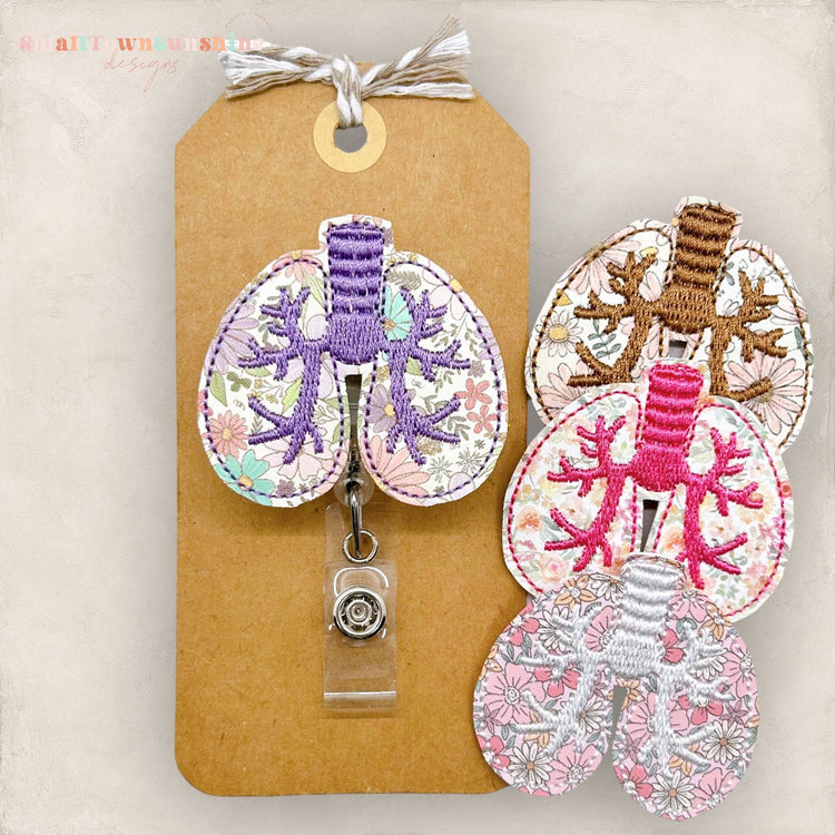 Floral Lungs Badge Topper