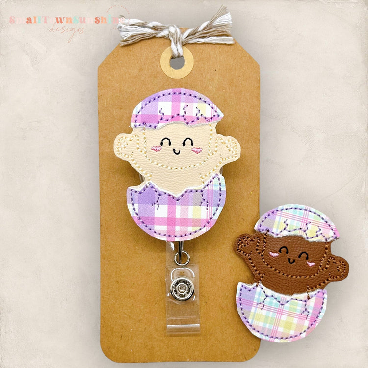 Easter Egg Baby Badge Topper