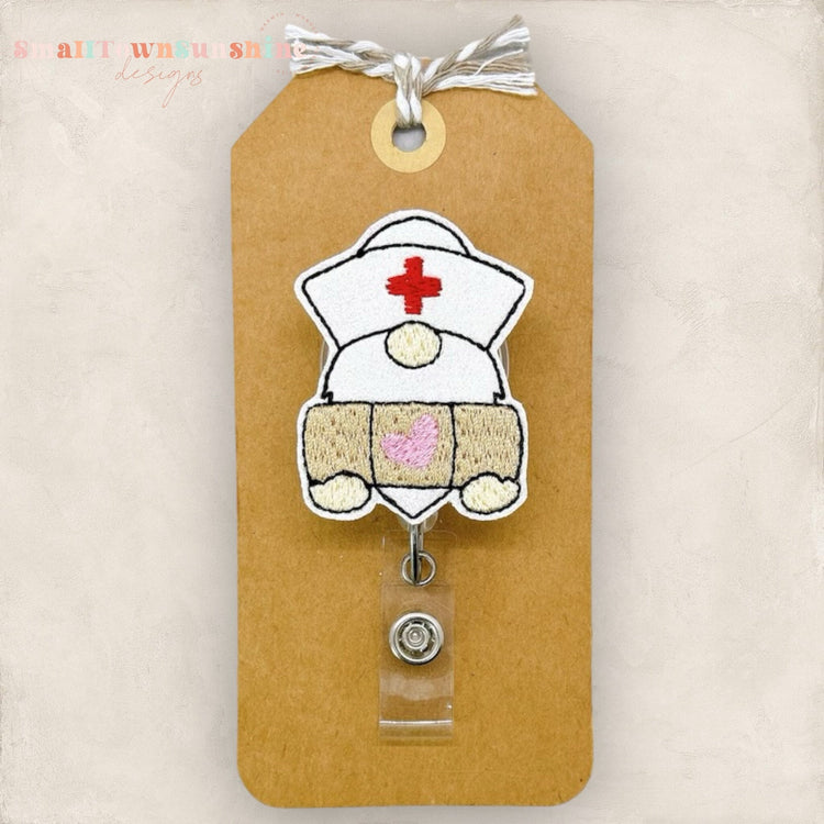 Gnome Nurse Badge Topper