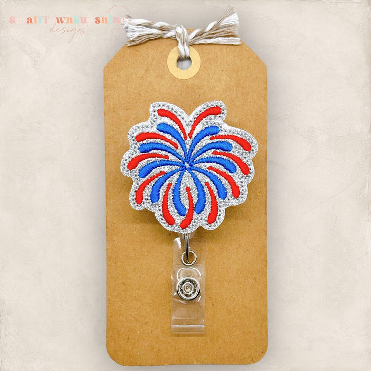 Fireworks Badge Topper